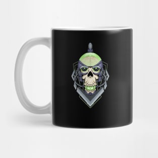 Green Skull Mecha Mug